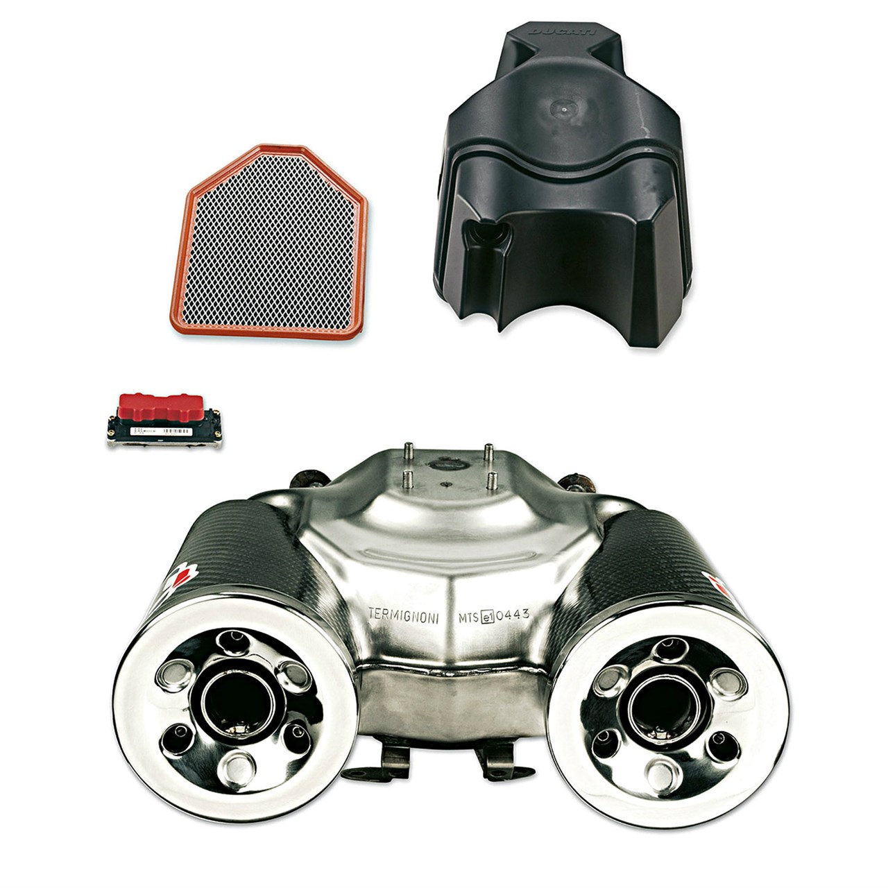 Picture of Ducati - Kit zugelassener Schalldämpfer mit externen Rohren aus Kohlefaser