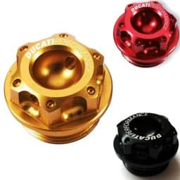 Zeige Details für Ducati - Eloxierter Öleinfüllverschluss aus Aluminium, aus dem Vollen gearbeitet - 1098, M<=MY08, HYM Bild von Ducati - Eloxierter Öleinfüllverschluss aus Aluminium, aus dem Vollen gearbeitet - 1098, M<=MY08, HYM
