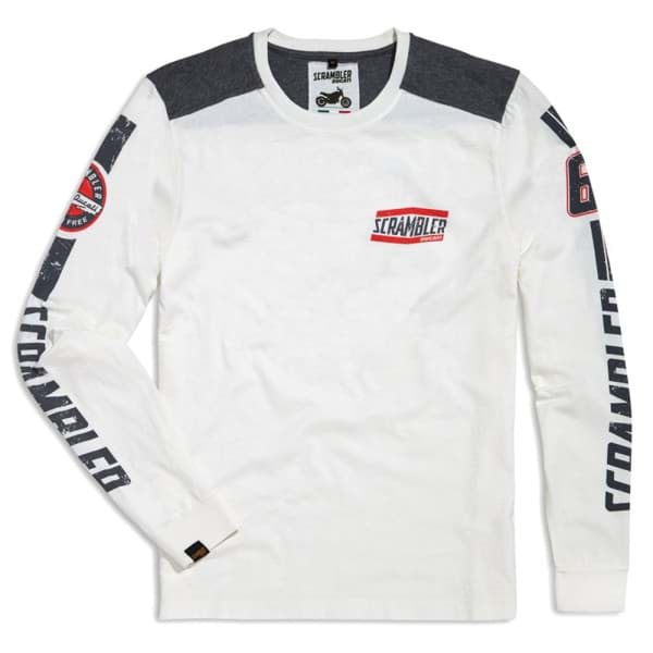 Bild von Ducati - Flat Track Langärmeliges T-Shirt