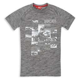 Bild von Ducati Puma T-Shirt kurzarm rundhals grau mit Motiv